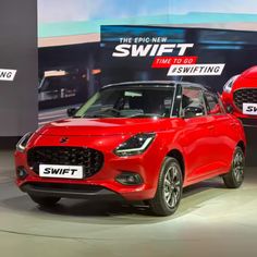 the new swift is on display at an auto show