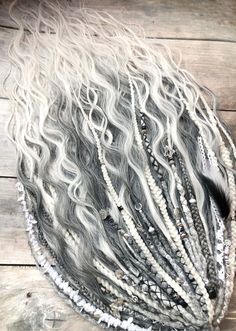 Gray Dreads, Colorful Dreads, Dreadlock Ideas, Bold Hair Color, Goth Hair, Dreadlock Style, Dreadlock Styles, Synthetic Dreadlocks