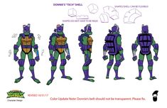 the concept art for teenage mutant turtles