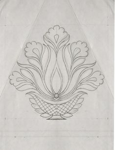 an image of a drawing on paper that looks like it is in the shape of a flower