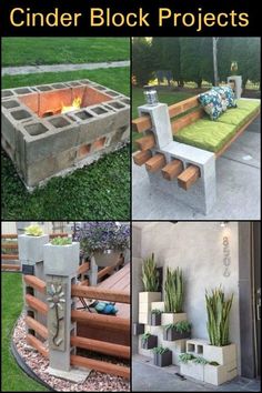 cinder block projects for the garden and patio