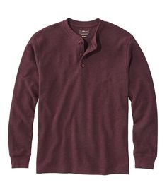 100% unshrinkable, and exclusively ours. This amazing thermal waffle henley is designed to keep its shape and size, wash after wash. Traditional Fit: Relaxed through the chest, sleeve and waist. 100% cotton fabric is fade and pill resistant. Machine wash and dry. L. L. Bean-exclusive fabric. Three-button henley neckline. Imported. | Men's Non-Shrink Mini-Waffle Henley, Long-Sleeve Traditional Fit, Cotton Chamois Shirt, Waffle Henley, Waffle Tee, Mens Flannel Shirt, Cotton Polo Shirt, Men's Shirts, Ll Bean, L L Bean, Casual Wear For Men