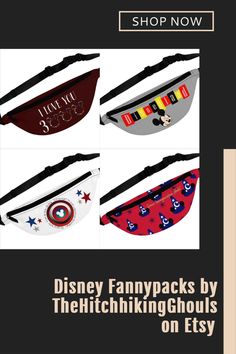 disney fanny packs by the hitchhikingghouses on etsy shop now