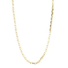 Add a touch of classic elegance to your jewelry box with this 14k gold French cable chain necklace. Click on this JEWELRY & WATCHES GUIDE to learn about fit, styles, materials and more! Add a touch of classic elegance to your jewelry box with this 14k gold French cable chain necklace. Click on this JEWELRY & WATCHES GUIDE to learn about fit, styles, materials and more! FEATURES Chain length: 20 in. Chain type: link Clasp: lobster-claw Metal: 14k gold Finish: polished Packaging: boxed Please note Cable Chain Link Necklace For Anniversary, Yellow Gold Link Chain Necklace For Anniversary, 14k White Gold Cable Chain Necklace, Formal Jewelry With Cable Chain And Rectangular Links, Timeless Link Chain Necklace For Anniversary, 14k Gold Cable Chain Necklace Fine Jewelry, 14k Gold Cable Chain Necklace In Fine Jewelry Style, 14k Gold Fine Jewelry Cable Chain Necklace, Yellow Gold Chain Link Necklace For Anniversary