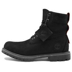 (WMNS) Timberland Rebotl 6 Inch Wide-Fit Boot 'Black Nubuck' A2AZ8 Black Suede Waterproof Boots For Outdoor, Black Suede Boots For Streetwear, Black Suede Work Boots For Outdoor, Black Suede Waterproof Ankle Boots, Black Suede Lace-up Waterproof Boots, Black Suede Work Boots For Winter, Timberland Black Winter Boots, Black Timberland Boots For Winter, High-top Black Suede Waterproof Boots