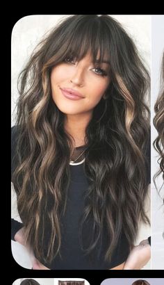 Hair With Highlights Brown, Hair Color Brunettes, Black Cherry Hair Color, Black Cherry Hair, Simple Clothes, Long Shag Haircut, Haircuts For Long Hair With Layers, Cherry Hair