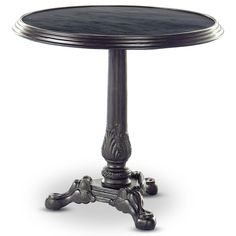 Iron Tea Table, Black Marble-Furniture - Accent Tables-High Fashion Home Classic Parisian Style, Classic Table, Table Black, Breakfast Table, Nyc Apartment, High Fashion Home, Table Ideas, Tea Table, Modern Aesthetic