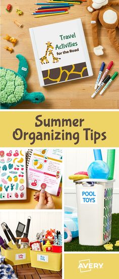 summer organizing tips for toddlers and preschoolers to help them organize their own activities