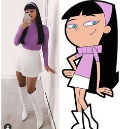 Trixie Tang, Badass Halloween Costumes, Halloween Fiesta, Spirit Days, A Cartoon Character, Bff Halloween Costumes, Halloween Coustumes, Cartoon Cosplay, Halloween Costumes For 3