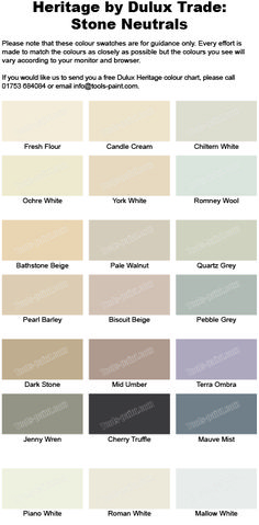 the different shades of neutrals and whites for interior paint colors that are available in our store