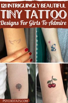 Small Colorful Tattoos, Kitten Tattoo, Colorful Tattoos, Bear Tattoos, Daisy Tattoo, Tiny Tattoo, Tattoo Designs For Girls