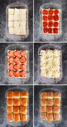 step by step instructions on how to make an appetizing dish with meats and cheese