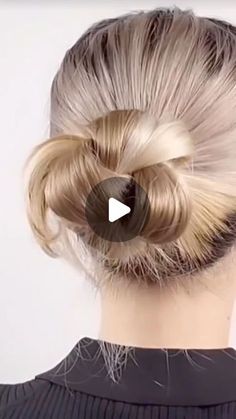 Chignon Medium Hair, Work Hair Medium Length, Easy To Do Updo Hairstyles Diy, Simple Pulled Back Hairstyles, Updo With Hair Pins, Medium Hair Upstyles, Easy Hair Updos For Beginners, Low Bun Hairstyles Tutorial, Teacher Hairstyles