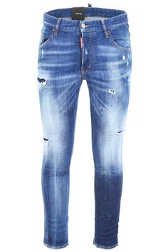 DSQUARED2 SKINNY DAN JEANS. #dsquared2 #cloth Logo Label, African Clothing, A Logo, Stretch Denim, Patch Logo, Mens Jeans, Denim Jeans, Twist, Pants