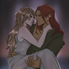 two women hugging each other in front of a dark background with the light shining on them