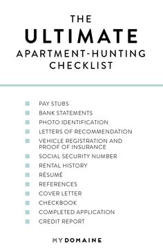 the ultimate guide to buying apartment checklist