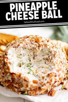 this pineapple cheese ball is the perfect appetizer for any party