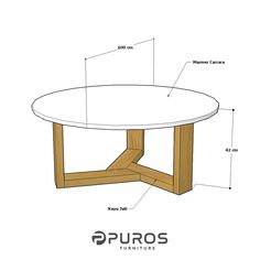 an image of a table with measurements for the top and bottom section, including two legs