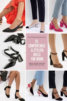 Office Shoes For Women, Heels For Work, Work Heels, Comfortable Dress Shoes, Perfect Wedding Shoes, Work Shoes Women, Stylish Heels, Nike Tennis, Office Shoes