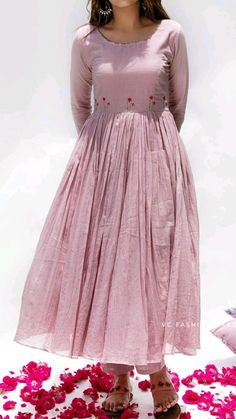 Cotton Anarkali Dress, Frock Designs For Women, Dress Designs For Stitching, Short Frocks, Designer Kurti Patterns