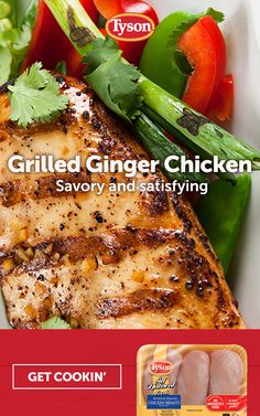 grilled ginger chicken savory and sataying get cookin's