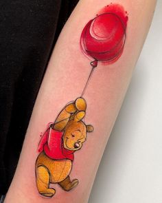 Winnie the Pooh by Marta Pari, an artist at Poison Tattoo Studio in Brescia, Italy. 67 Tattoo, Tattoo Templates, Tattoo Women, Shoulder Tattoos For Women, Stylist Tattoos