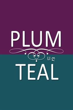 the logo for plum teal