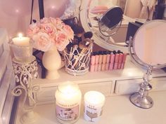 Rangement Makeup, Zimmer Diy, Makeup Station, Makeup Rooms, Room Goals, Girly Stuff