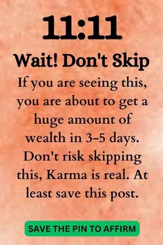 a sign that says wait don't skip if you are seeing this, you are about to get a huge amount of weight in 3 - 5 days