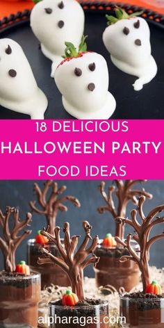 halloween party food ideas for kids and adults to enjoy in the dark with their favorite treats