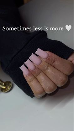 Plain Short Acrylic Nails Square, Plain Medium Acrylic Nails, Super Square Acrylic Nails, Pink Nails Coffin Medium, Simple Square Acrylic Nails, Solid Acrylic Nails, Medium Short Nails, Solid Color Acrylic Nails, Nails Baddie