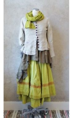 Elsa, Naturalbrown 2015 Mori Fashion, Robes Vintage, Lagenlook Style, Funky Outfits, Romantic Outfit, Frou Frou, Linens And Lace, Mori Girl, Mode Inspiration