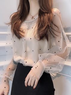 Korean Clothes, Fashion Top Outfits, Trendy Dress Outfits, Trendy Fashion Tops, Korean Fashion Dress, Korean Girl Fashion, Stylish Dresses For Girls, Fashion Attire, Stylish Dress Designs