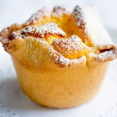 a pastry with powdered sugar on top