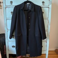 Black 100% Virgin Wool Coat. No Signs Of Wear. The Arm Holes Are A Bit Tight For Me, Otherwise It Fits True To Size. Coats Black, Wool Coat, Miu Miu, Tights, Jackets & Coats, Jackets For Women, Wool, Signs, Women Shopping