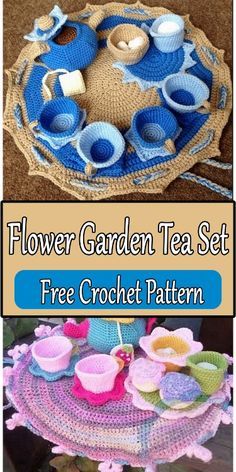 The Flower Garden Tea Set is the quintessential accessory for any tea lover and floral lover. Bringing the vibrant beauty of a blooming garden into the comfort of your home. These sets often feature botanic designs, from subtle embossed petals to vivid hand-painted blossoms that dance across fine porcelain or bone china surfaces. #CrochetBeginners #TeaSetPatterns #EasyCrochet #FreeCrochetPatterns #DIYTeaSet #CrochetForFun #HandmadeHome #BeginnerCrafts #TeaTimeCrafts #SimpleCrochet Crochet Tea Set, Cardigan Diy, Crochet Tea Cup, Crochet Garden, Crochet Fairy, Crochet Food, Crochet Cross, Set Patterns, Sweater Crochet Pattern