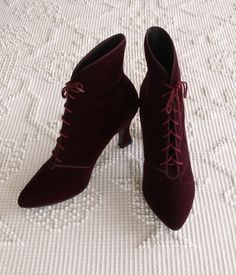 Historical Shoes, Victorian Boots, Bags Online Shopping, Bags For Sale, Spring Awakening, Boots Vintage, Victorian Lace, Burgundy Velvet, Global Brands