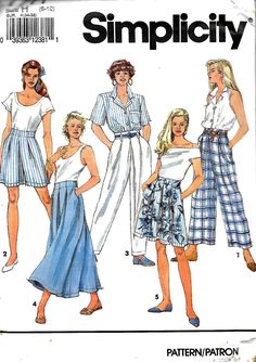 Patron Vintage, Vogue Sewing Patterns, Sailor Dress, Motif Vintage, Easy To Sew, Split Skirt, Loose Fitting Dresses, Simplicity Sewing, Couture Vintage