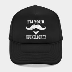 Vintage I'm Your Huckleberry Western Gunslinger Doc Holiday Gift. -- Choose from our vast selection of Trucker hats to match with your favorite design to make the perfect custom graphic Hat. Customize your color! For men and women. Customizable Black 5-panel Hat, Black Trucker Hat For Father's Day, Western Gunslinger, Doc Holiday, Im Your Huckleberry, Hat Designs, Trucker Hats, Vintage Shops, Trucker Hat