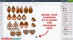 the screen shot shows how to create earrings in adobe