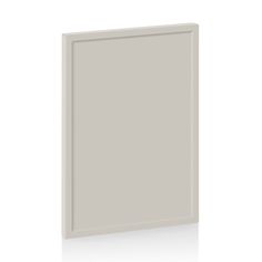 a white door is open on a white background