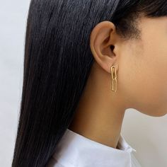 Finish off your ensemble with a minimalist-chic touch in these 14k gold plated Adornia paperclip link drop earrings. Finish off your ensemble with a minimalist-chic touch in these 14k gold plated Adornia paperclip link drop earrings.Click on this JEWELRY & WATCHES GUIDE to learn about fit, styles, materials and more! FEATURES Length: 1 in. Backings: post Nickel free Metal: brass Plating: 14k gold Finish: polished Packaging: pouch Size: One Size. Gender: female. Age Group: adult. Chain Drop Earrings, Drop Earrings Gold, Minimalist Chic, Steel Post, Gold Drop Earrings, Paper Clip, Earrings Gold, Gold Finish, Gold Earrings