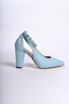 BLUE SUEDE SHOES, BLUE WEDDING SHOES, BABY BLUE SHOES, BLUE HIGH HEELS, WEDDING HEELS, BLUE BLOCK HEELS, BLUE BRIDAL SHOES, ANKLE BRIDE HEELS

As Eleanor Louise, we stand out with our Baby Blue heeled shoes that combine style and comfort. Specifically designed for brides, these shoes are crafted with high-quality materials.

• Made from Blue Suede and Premium Vegan Leather, our shoes are equipped with an ankle strap that provides comfort throughout the day.

• Completing your style and boosting your confidence is the most elegant way! Blue Suede 3.15-inch (8 cm) high-heeled shoes offer elegance and chicness with every step. Whether it's for daily wear or a special event, these shoes not only add height but also provide a sophisticated touch to your style. Blue High Heels Wedding, Wedding Heels Blue, Blue Heels Wedding, Baby Blue Shoes, Light Blue Heels, Blue Block Heels, Blue Bridal Shoes, Bride Heels, Blue High Heels