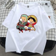 Gender:Men's,Unisex,Couple's,Women's; What's in the box:T-shirt; Types:T-shirt; Style:Casual,Fashion; Occasion:Casual Daily; Material:100% Polyester; Age Group:Adults'; Characters:Monkey D. Luffy,Roronoa Zoro; Cosplay Works:One Piece; Pattern:Print; Design:Classic,Street Style; Neckline:Crew Neck; Sleeve Type:T-shirt Sleeve; Listing Date:02/15/2023; Production mode:External procurement; Clothing Length:; Bust:; Shoulder Width:; Sleeve Length:; Cuff:; Hat Rope:; Hem/Cuffs Height:; Print Type:Hot