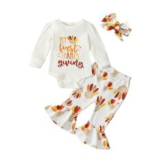 PRICES MAY VARY. Baby girl Thanksgiving outfit is made of cotton blend,soft and breathable Thanksgiving romper onesie,skin-friendly baby Thanksgiving outfit,let your little one feeling comfortable Thanksgiving baby girl outfit my first Thanksgiving turkey print long sleeve romper shirt onesie and turkey long pants with hat,infant girl Thanksgiving outfit make your baby boy have a funny Thanksgiving day! Suitable for 0-3 months Thanksgiving,3-6 months Thanksgiving,6-12 months Thanksgiving,12-18 m Thanksgiving Onesie, My First Thanksgiving, 1st Thanksgiving, Printed Bell Bottoms, Thanksgiving Baby Outfits, Girls Thanksgiving Outfit, Thanksgiving Clothes