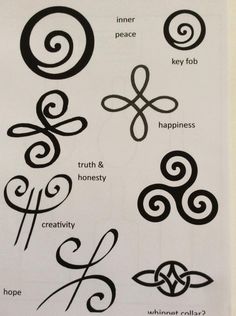 an image of different types of tattoos on paper