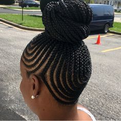 Braids Scalp, Trendy Braids, Ghana Braids, Braided Bun Hairstyles, Updo Styles, Pelo Afro, Braided Ponytail Hairstyles