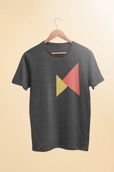 "Our abstract geometric \"Two Triangles\" T-Shirt makes the statement with the impact of modern art. It's placed on a super soft ringspun cotton shirt with a hint of polyester for that perfect amount of stretch. We love creating modern graphic tees. Check out more here: https://www.etsy.com/shop/narwoodclothier/?section_id=32409176 OUR SHIRTS ARE PRETTY GREAT, no really :) ✔ ALL SHIRTS are super soft and comfy. We're really picky about selecting only best materials around. All garments are print Minimalist Tshirt Design, Minimalist Tshirt, Boho Tshirts, Women's Graphic Tees, Boho Tees, Kindness Shirts, Inspirational Shirt, Graphic Tees Women, Cool Tees