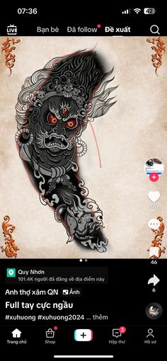 Full Sleeve, Tattoo Ideas, Japan, My Style, Tattoos, Quick Saves, Black, Art