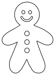 a black and white drawing of a smiling ginger with buttons on it's chest